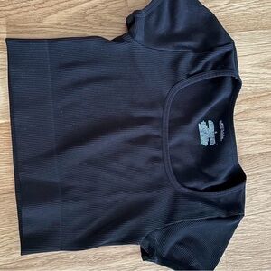 Wild Fable Black Ribbed short Crop Top